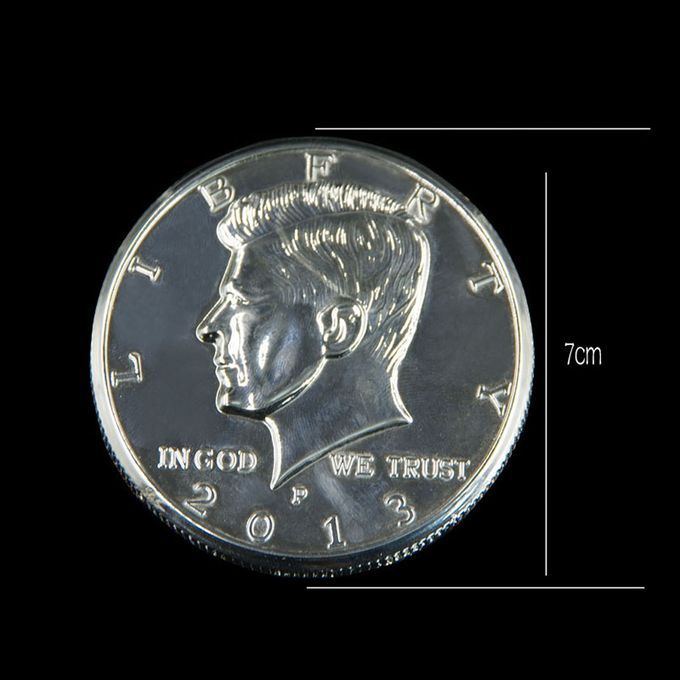 Silver Jumbo Coins Magic Trick Accessory Coin Magic Props