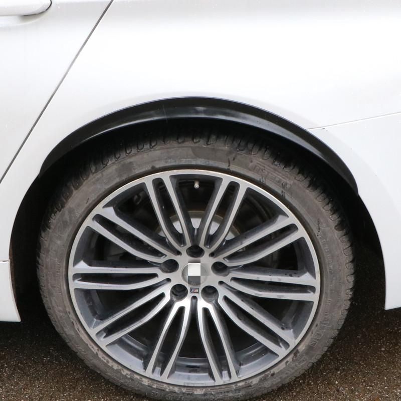 Universal Car Wheel Eyebrow Arch Trim Lips Fender Flare Protector Carbon Fiber 4Pcs 42cm