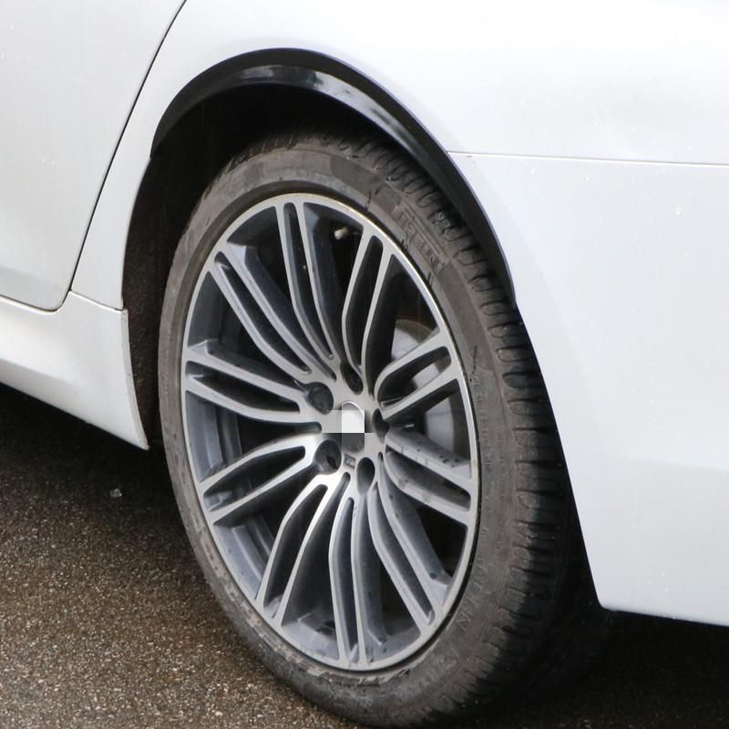 Universal Car Wheel Eyebrow Arch Trim Lips Fender Flare Protector Carbon Fiber 4Pcs 42cm