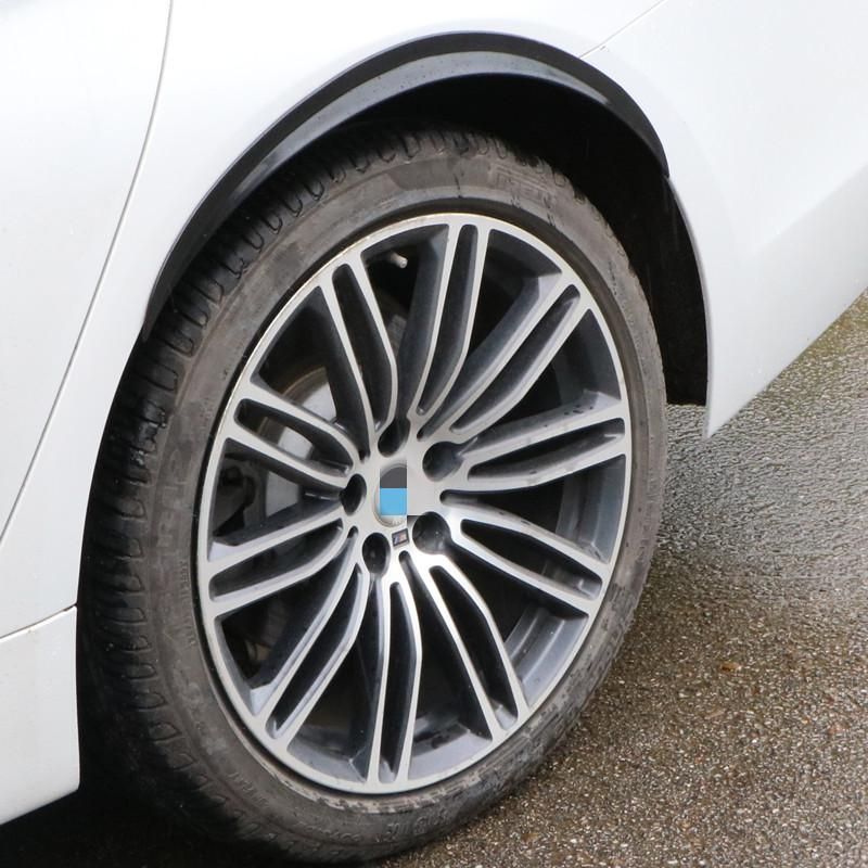 Universal Car Wheel Eyebrow Arch Trim Lips Fender Flare Protector Carbon Fiber 4Pcs 42cm