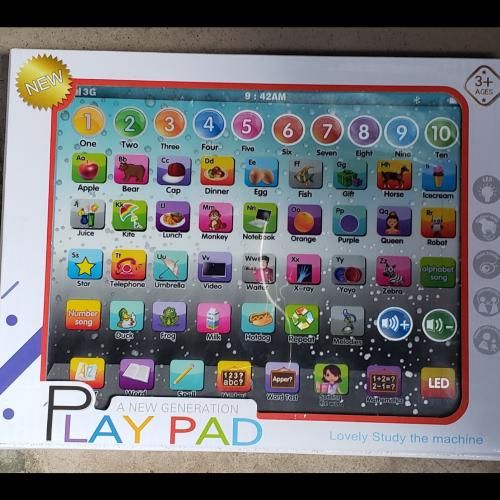 KIDS EDUCATIONAL Y-Pad Learning Tablet With Light & Sound Fun TABLET NOTEPAD