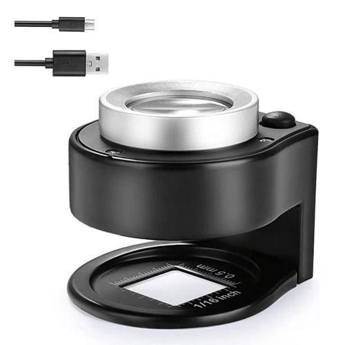 30X Loupe Magnifier With 6 LED Lights,