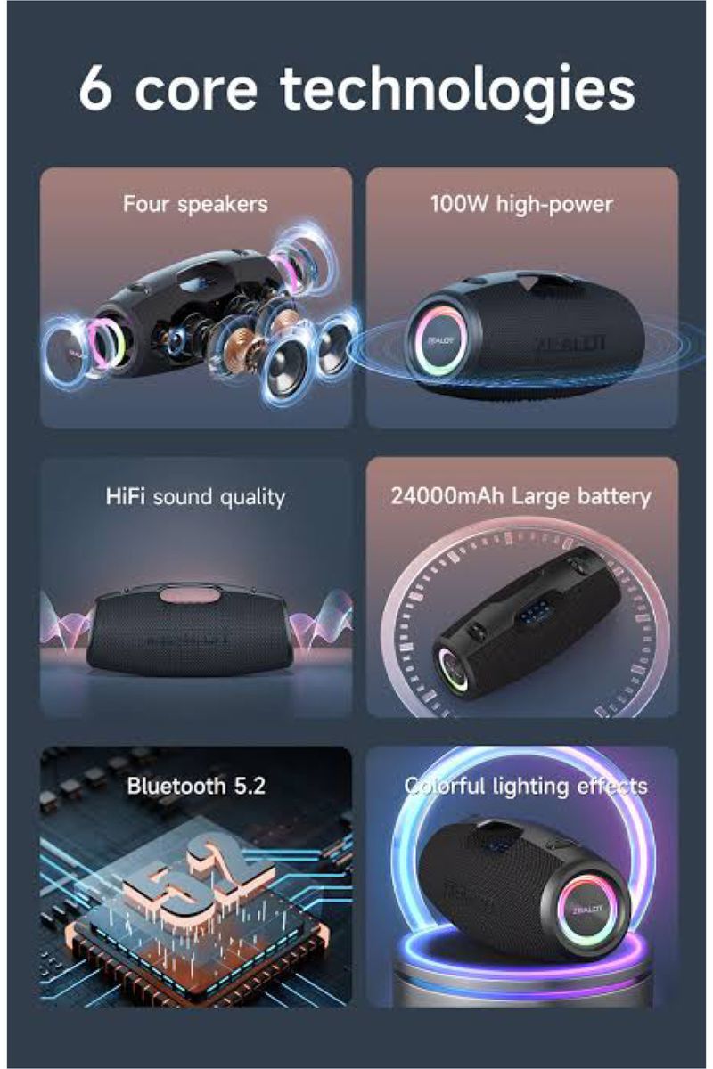 S78 Quality 5.2 Steroe Water Resistant Bluetooth Speaker