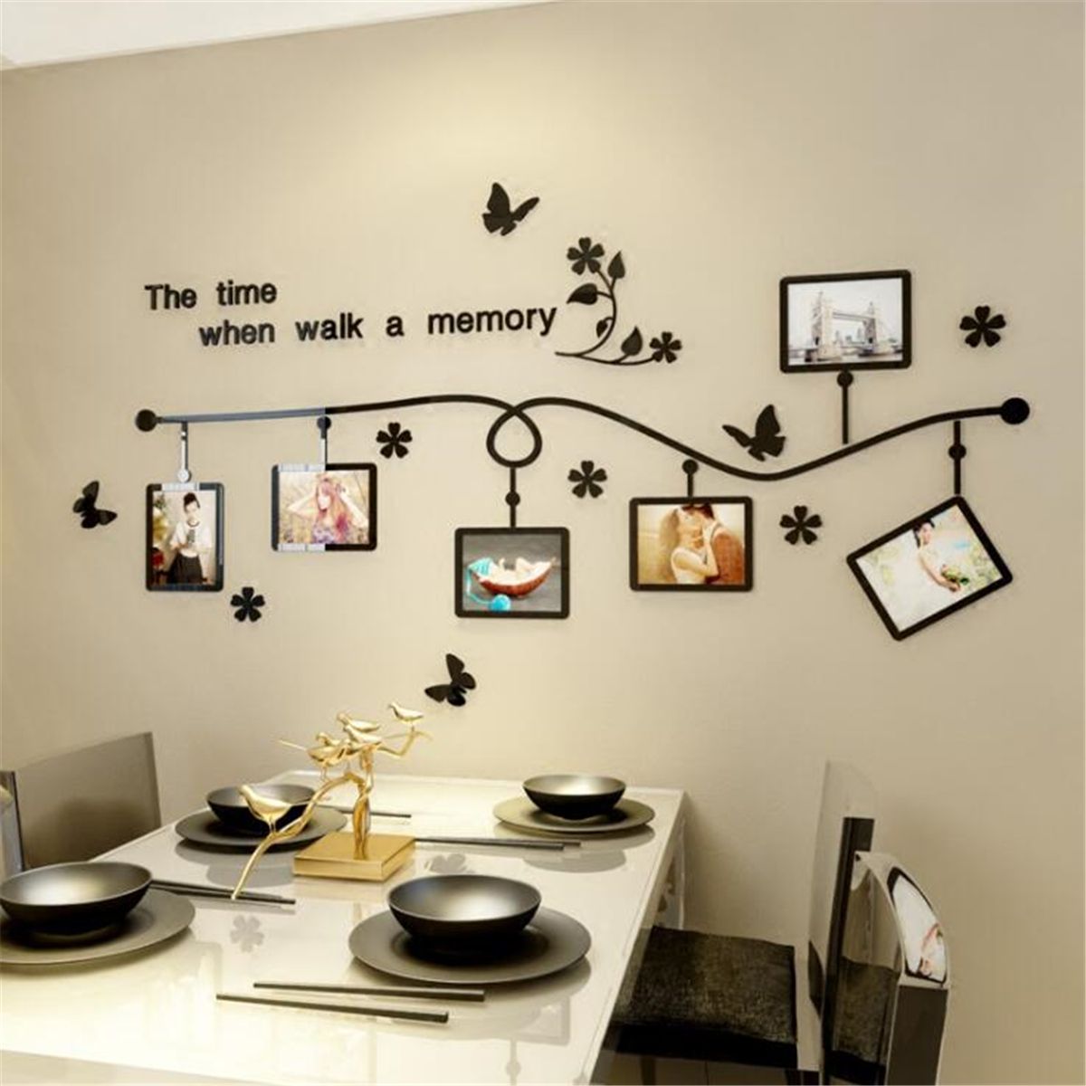 3D Decor DIY 3 Sizes Picture Wall Sticker Bedroom Home Offic