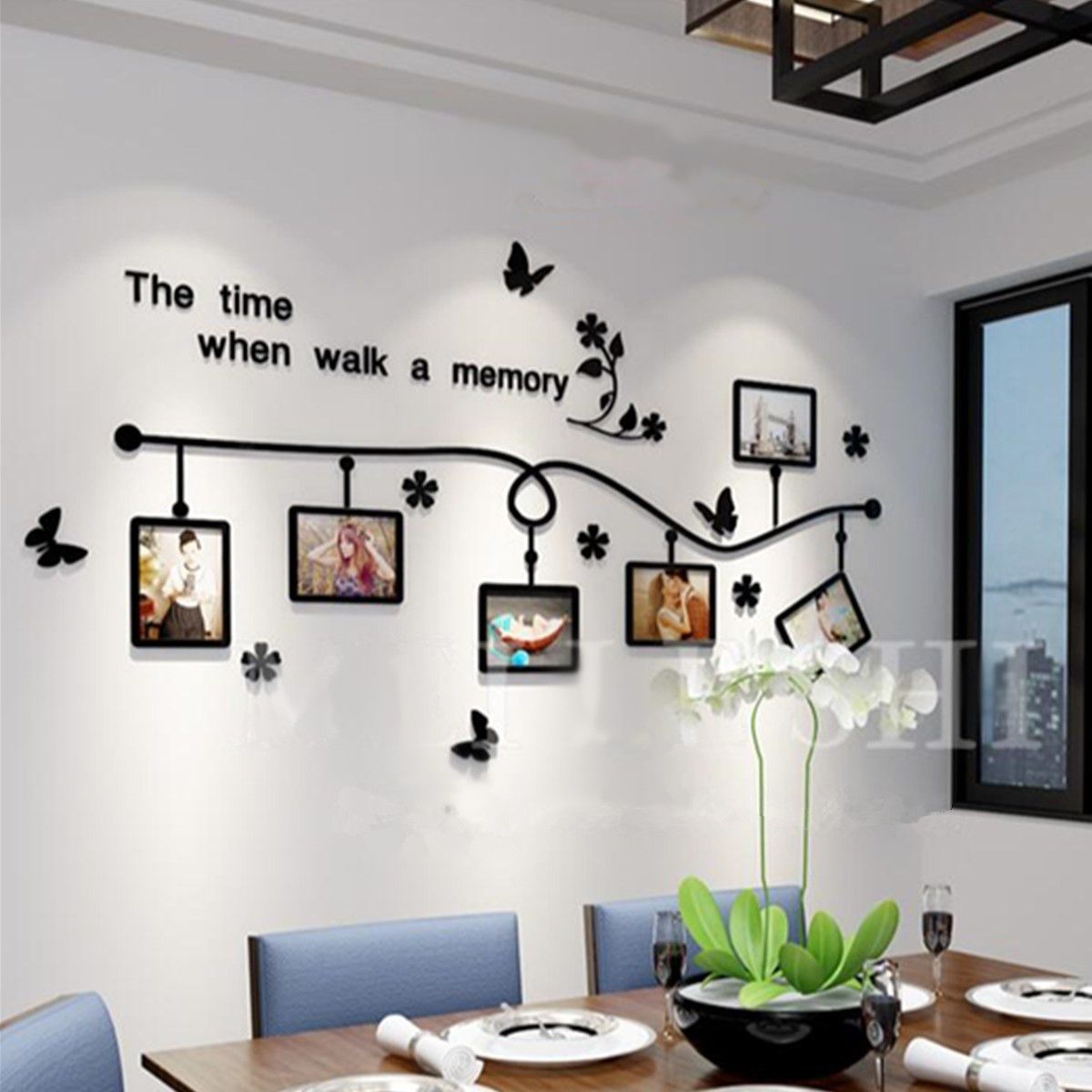3D Decor DIY 3 Sizes Picture Wall Sticker Bedroom Home Offic