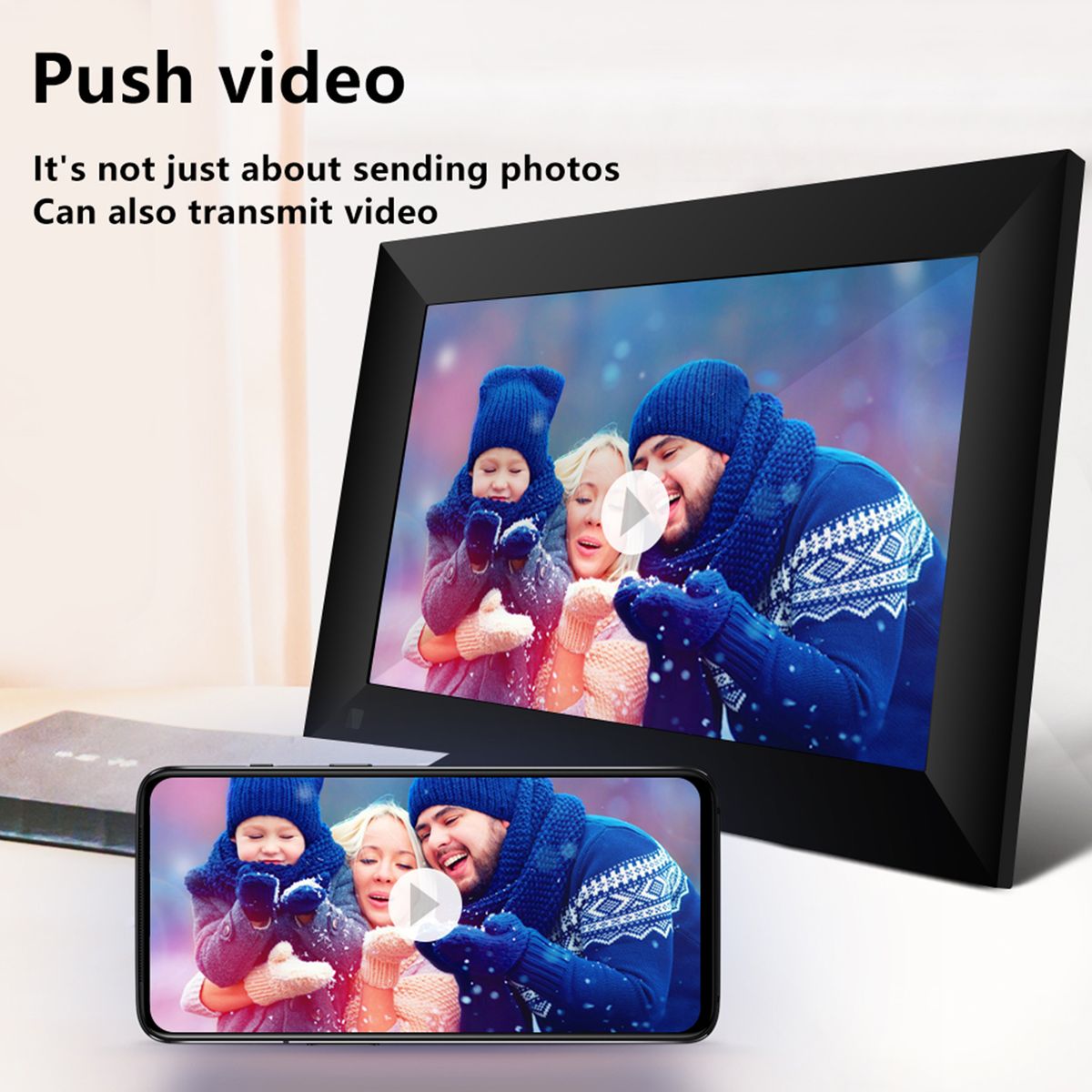 P100 WiFi Digital Picture Frame 10.1-inch 16GB Smart