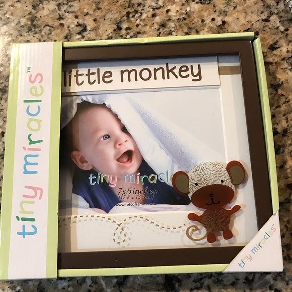 Tiny Miracles Baby Picture Glass Frame For Newborns