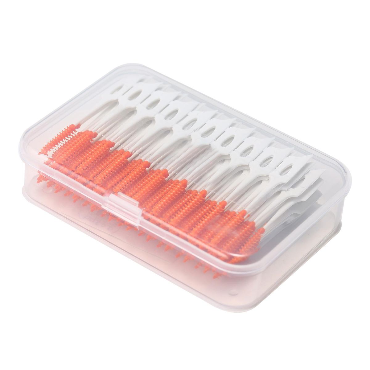 Anself  160PCS Interdental Brushes Ultra Tight Bristles Tooth Interdental Cleaners Silicone Toothpick Brush Cleaners Disposable Dental Brushes Between Teeth
