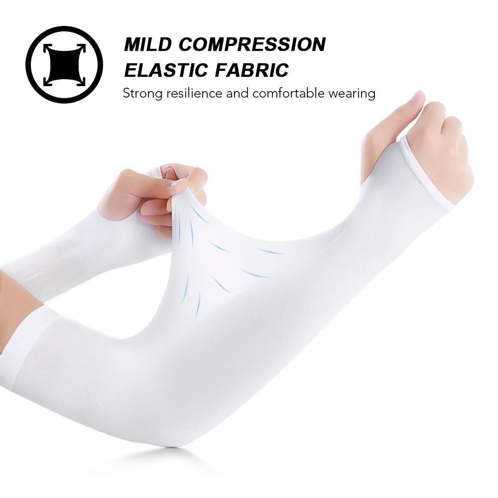 Cooling Arm Sleeves Men Women UV Sun Protection Long Arms Sleeves Cover for Cycling Driving Running Golfing Football Basketball