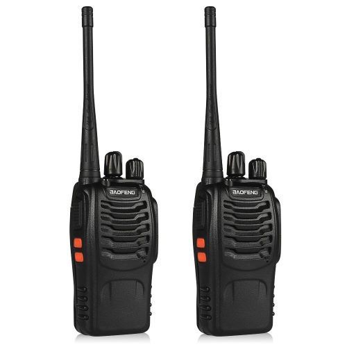 SECURITY Baofeng BF-888s UHF Walkie Talkie 2-way Radio Complete Pair