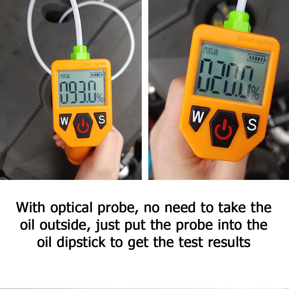 KKMOON Engine Oil Tester Oil Quality Detector Gas Analyzer Car Testing Tools For Auto Check With LED Display
