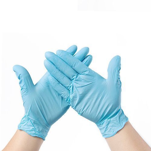 100Pcs A Grade Disposable Blue Nitrile Gloves