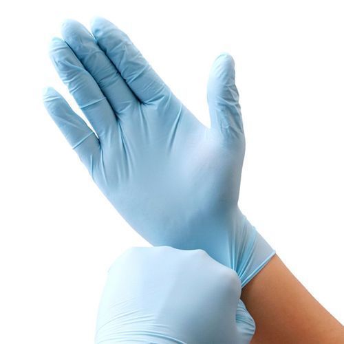 100Pcs A Grade Disposable Blue Nitrile Gloves