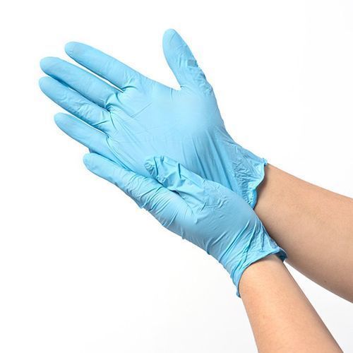100Pcs A Grade Disposable Blue Nitrile Gloves