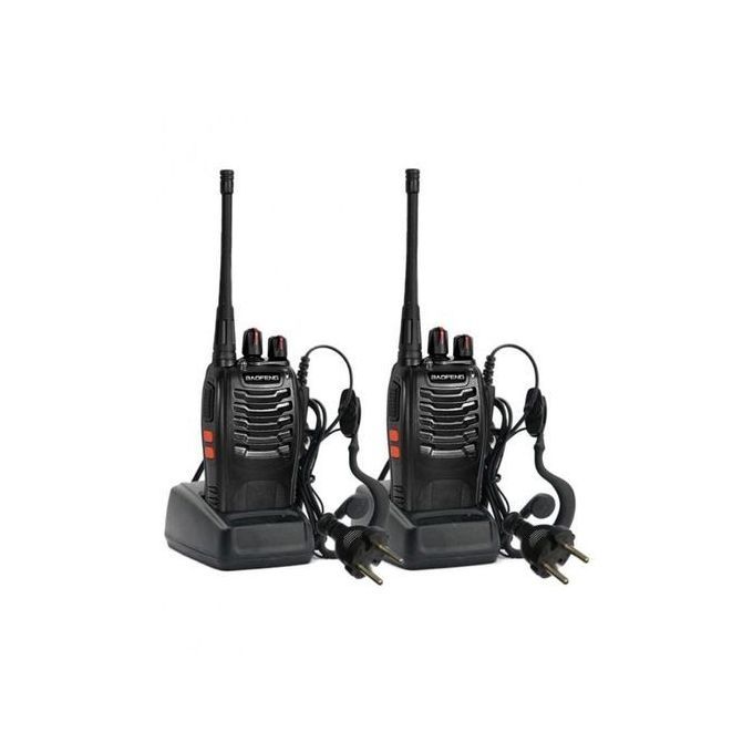 Walkie Talkie Radio With Earpiece (2pcs)