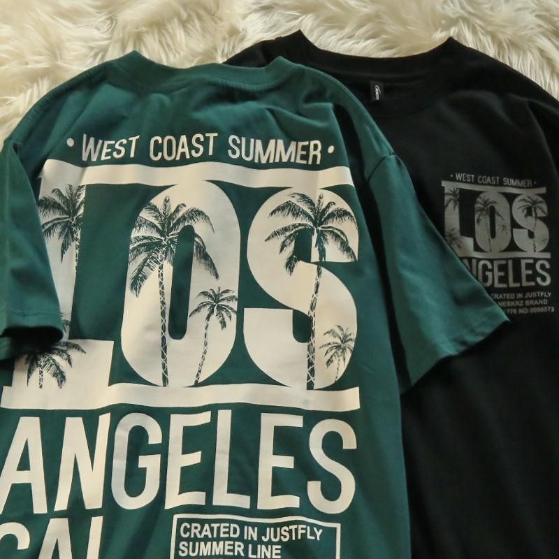 5 Trendy Brand Summer American Style Hip Hop round Neck Large Size Short Sleeve Men's Loose Hong Kong Style Trendy Couple T-shirt Women's Shirt Trendy