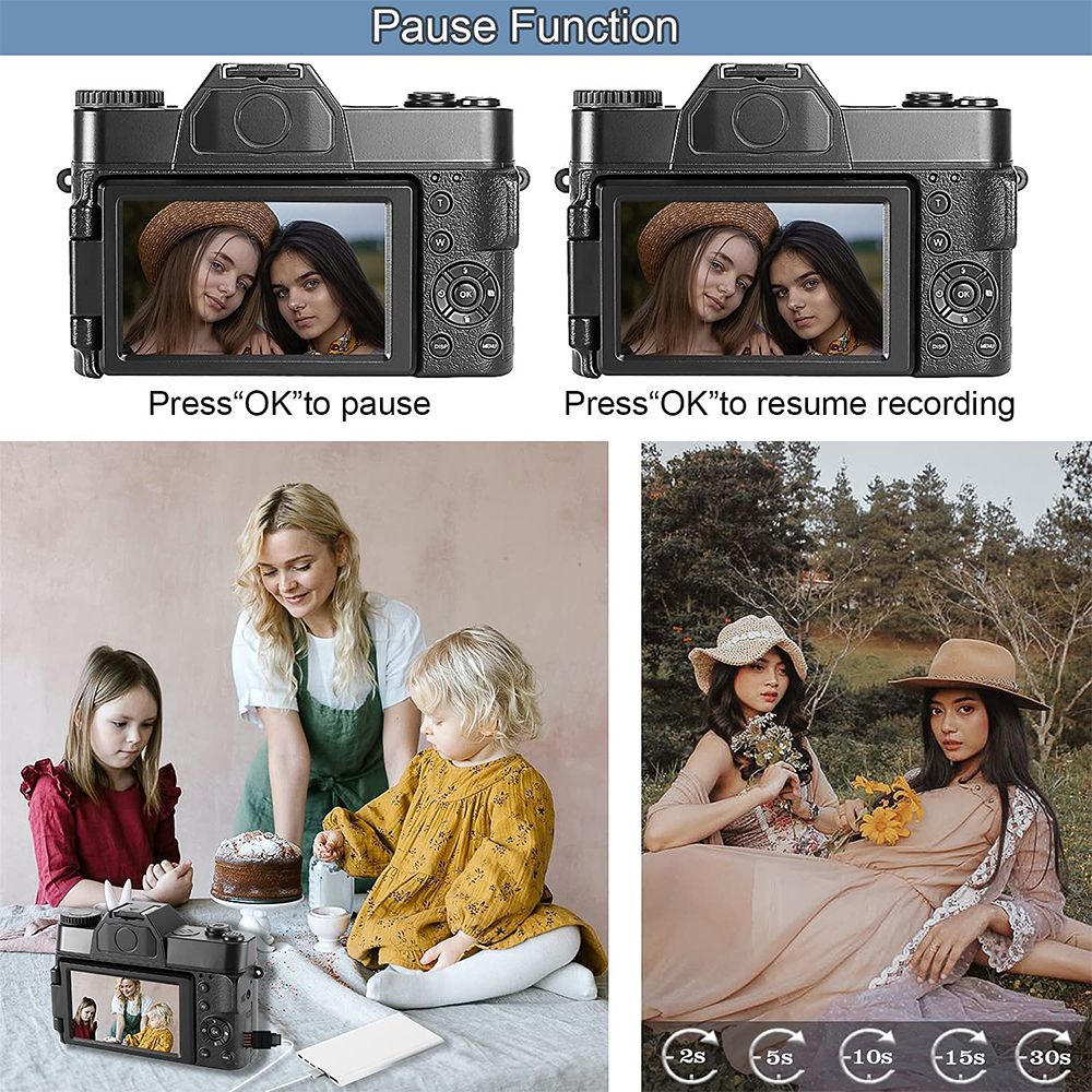 Digital Camera 48MP 4K Camera WIFI Video Camcorder