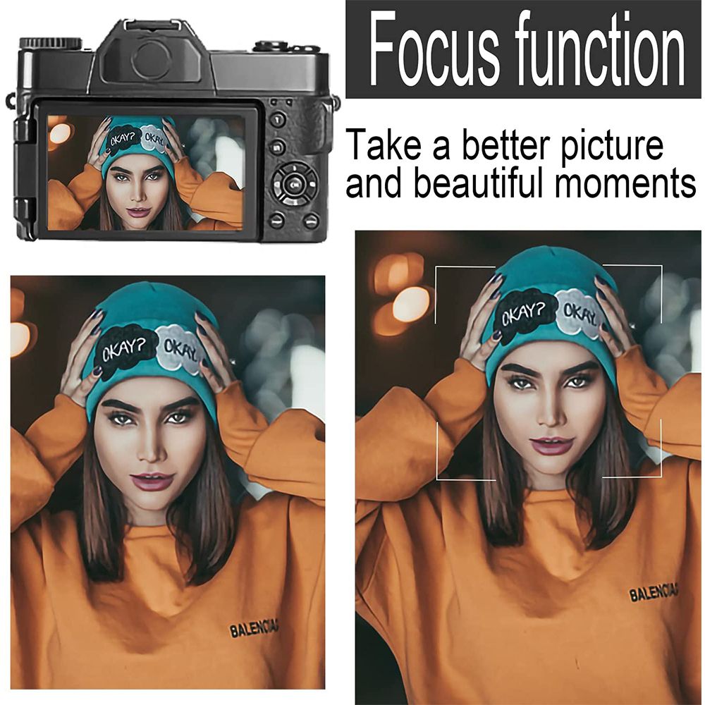 Digital Camera 48MP 4K Camera WIFI Video Camcorder