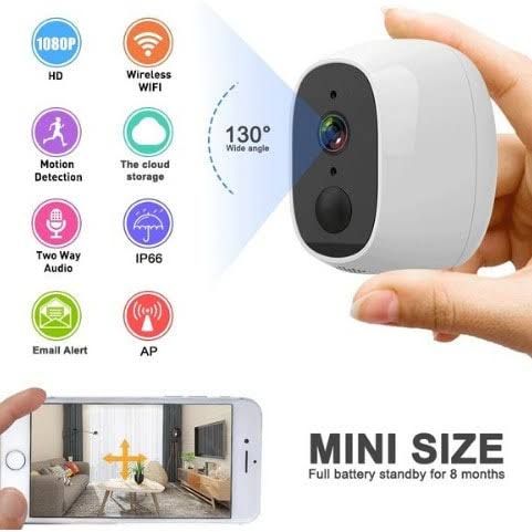WiFi Camera Wireless Rechargeable Battery Powered IP Camera