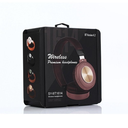 Sy-bt1614 Wireless Stereo Foldable Headphone - Black