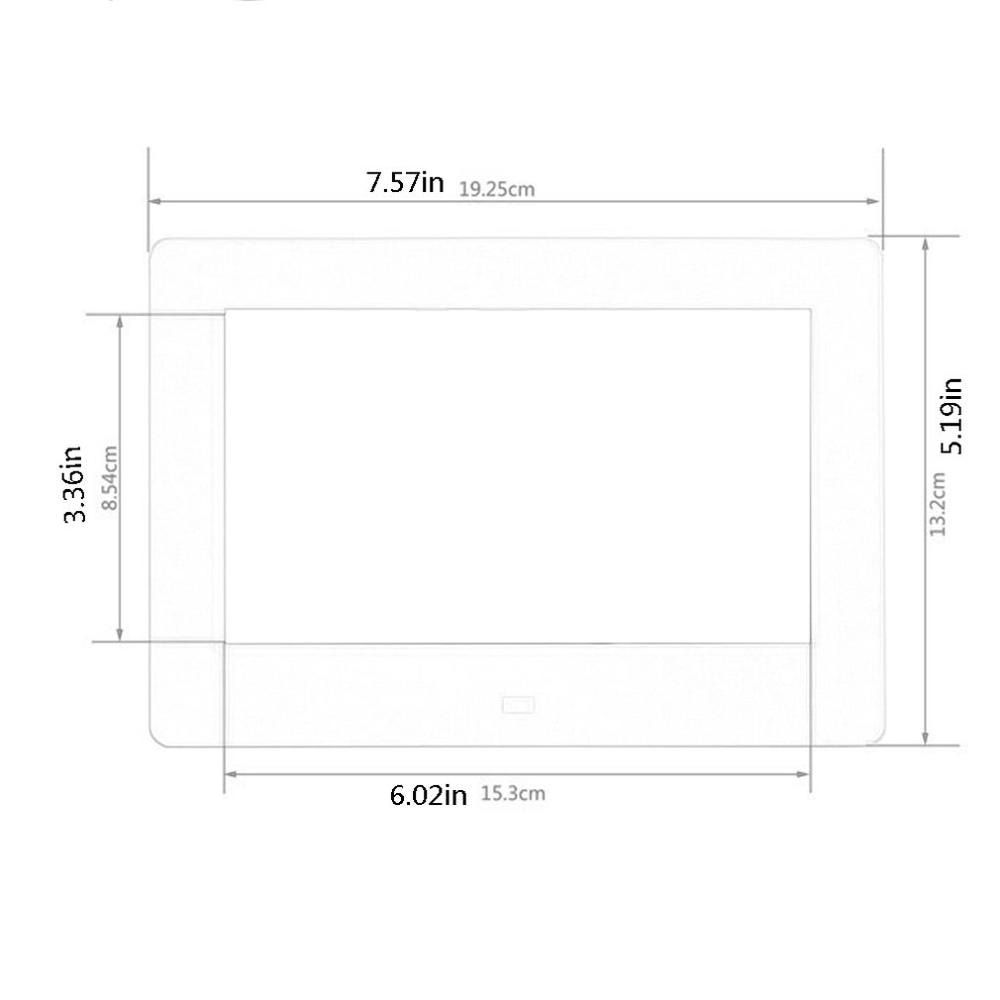 7 Inch Digital Photo Frame X08E - Digital Picture Frame