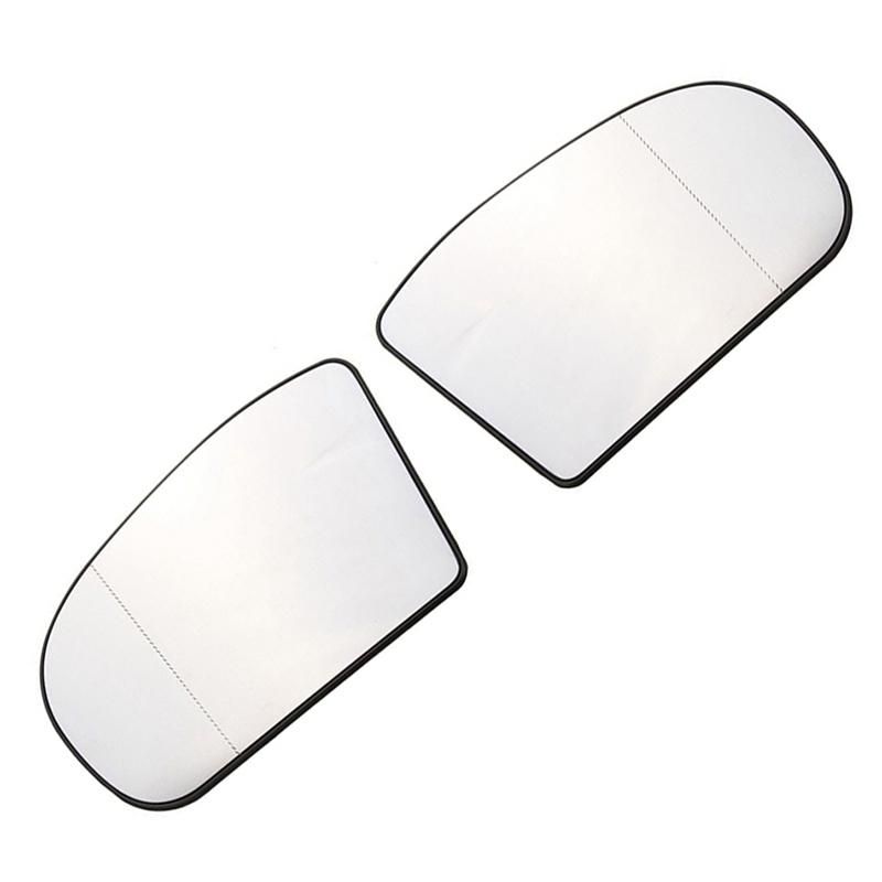 1 Pair Right and Left Side Rearview Mirror Glass Len Replacement for Mercedes Benz W203 W211 2038100121 2038101021