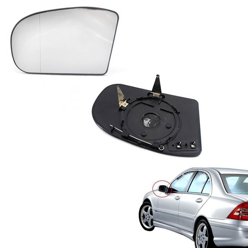 1 Pair Right and Left Side Rearview Mirror Glass Len Replacement for Mercedes Benz W203 W211 2038100121 2038101021