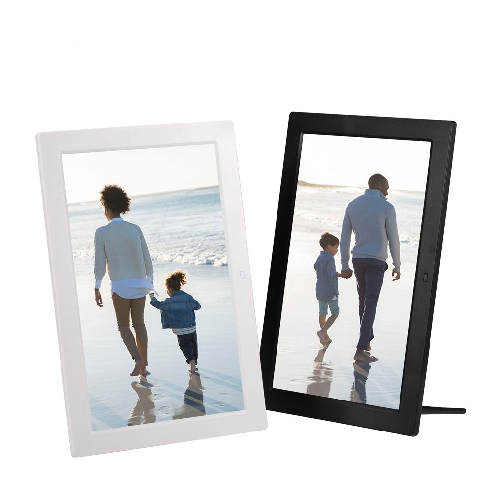 13 Inch High-definition Digital Photo Frame Electronic Photo Frame Showcase Display Video Advertisinghine(White)