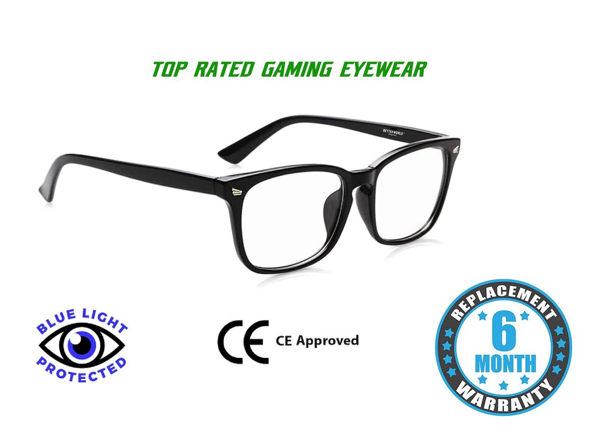 Anti Blue Light Glasses (6 Month Warranty) - CE Certified - PC/Gaming - Unisex