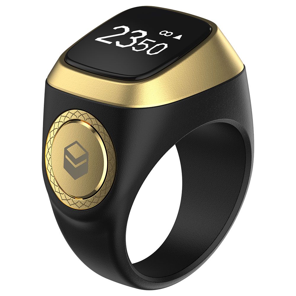 Umeox Digital Ring Zikr1 Black, Tasbih Counter Like 99 Beads