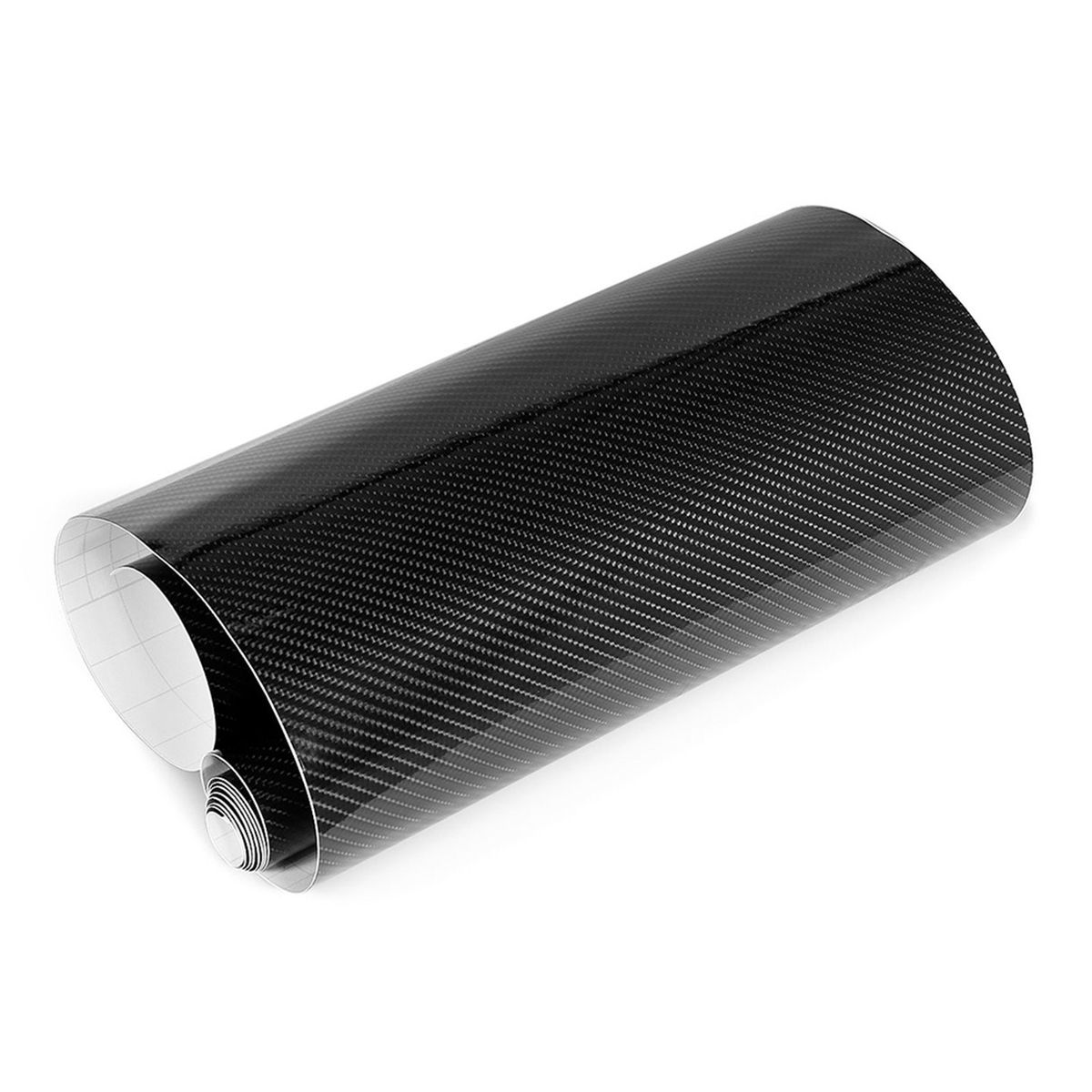7D Gloss Black Carbon Fiber Vinyl Film Automotive Wrap Film