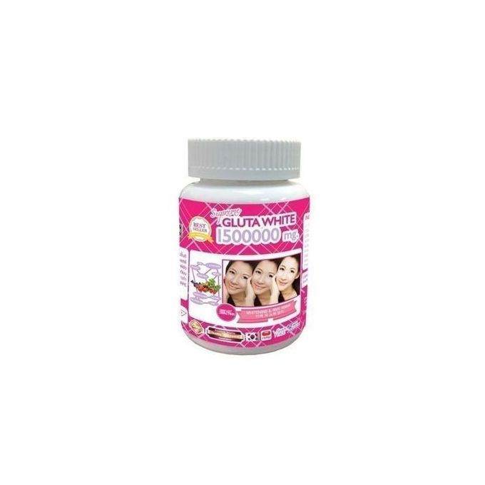 Gluta White Glutathione 1500000mg Skin Lightening & Anti-Ageing Caps