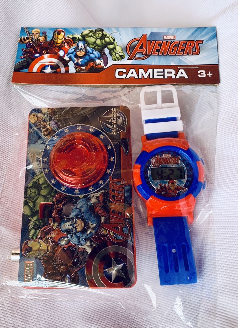 Cartoon Character Children Camera And Watch