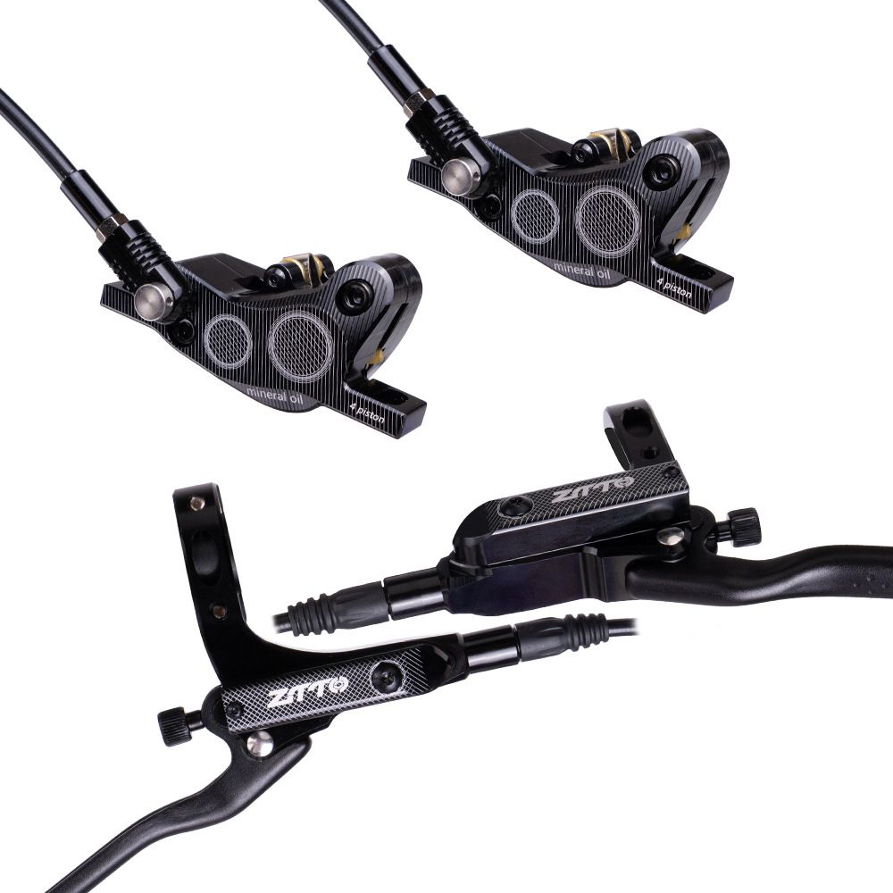 4-Piston MTB Hydraulic Bike Disc Brake Aluminum Front And