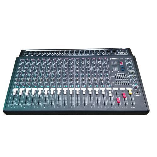 16 Channels Mixer With Built-in Amplifier, EQ, EFFECT & USB