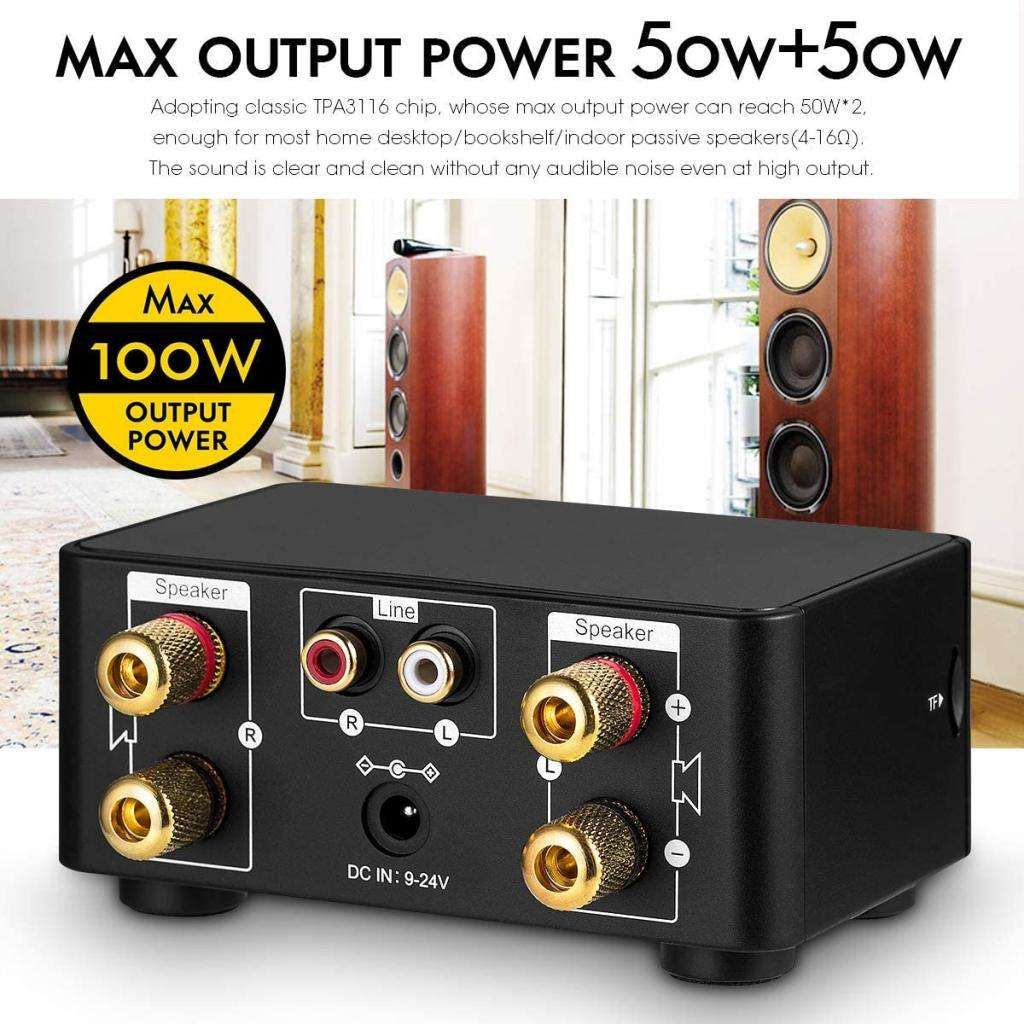 Powerful Mini 100W Bluetooth 5.0 Power Amplifier Fi 2.0