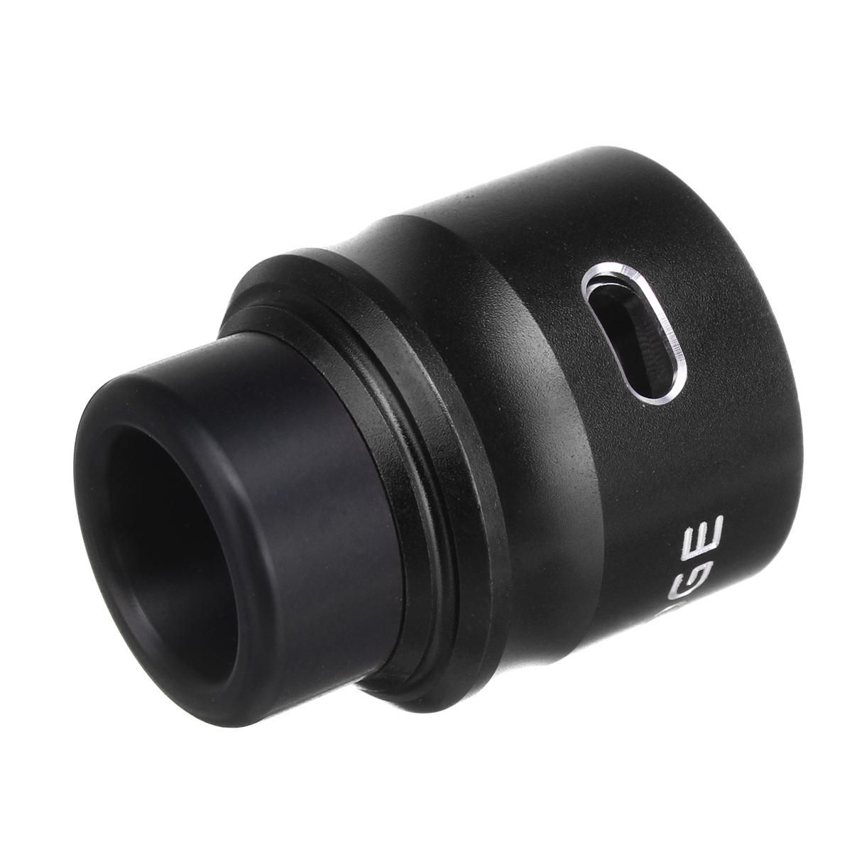 510 Threaded Stainless Steel Big Tank Atomizer For Smoking Black Black