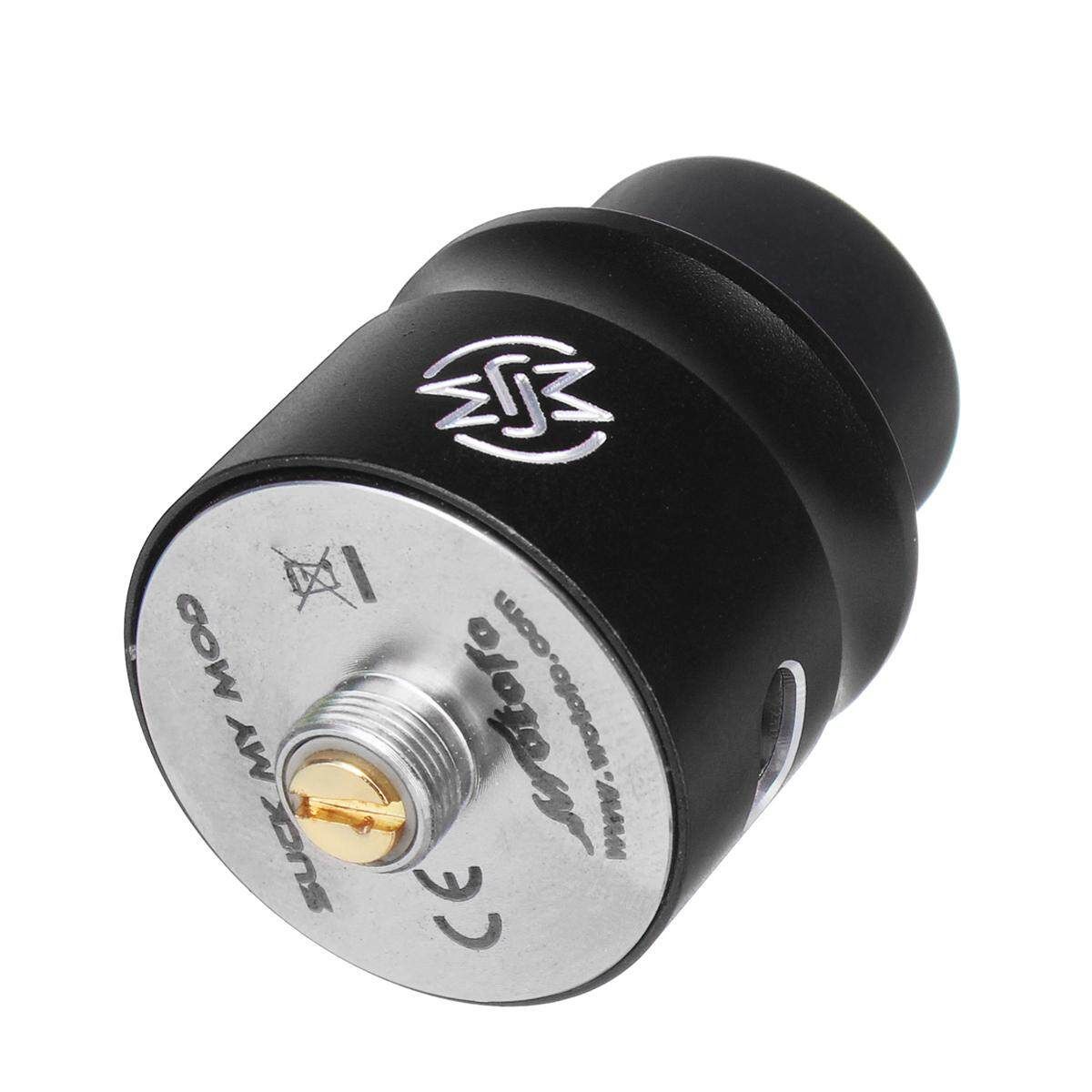 510 Threaded Stainless Steel Big Tank Atomizer For Smoking Black Black
