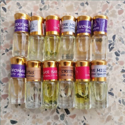 Original 72 Hours Long Lasting Undiluted Designer Oil Perfumes - 3ml X 12pcs