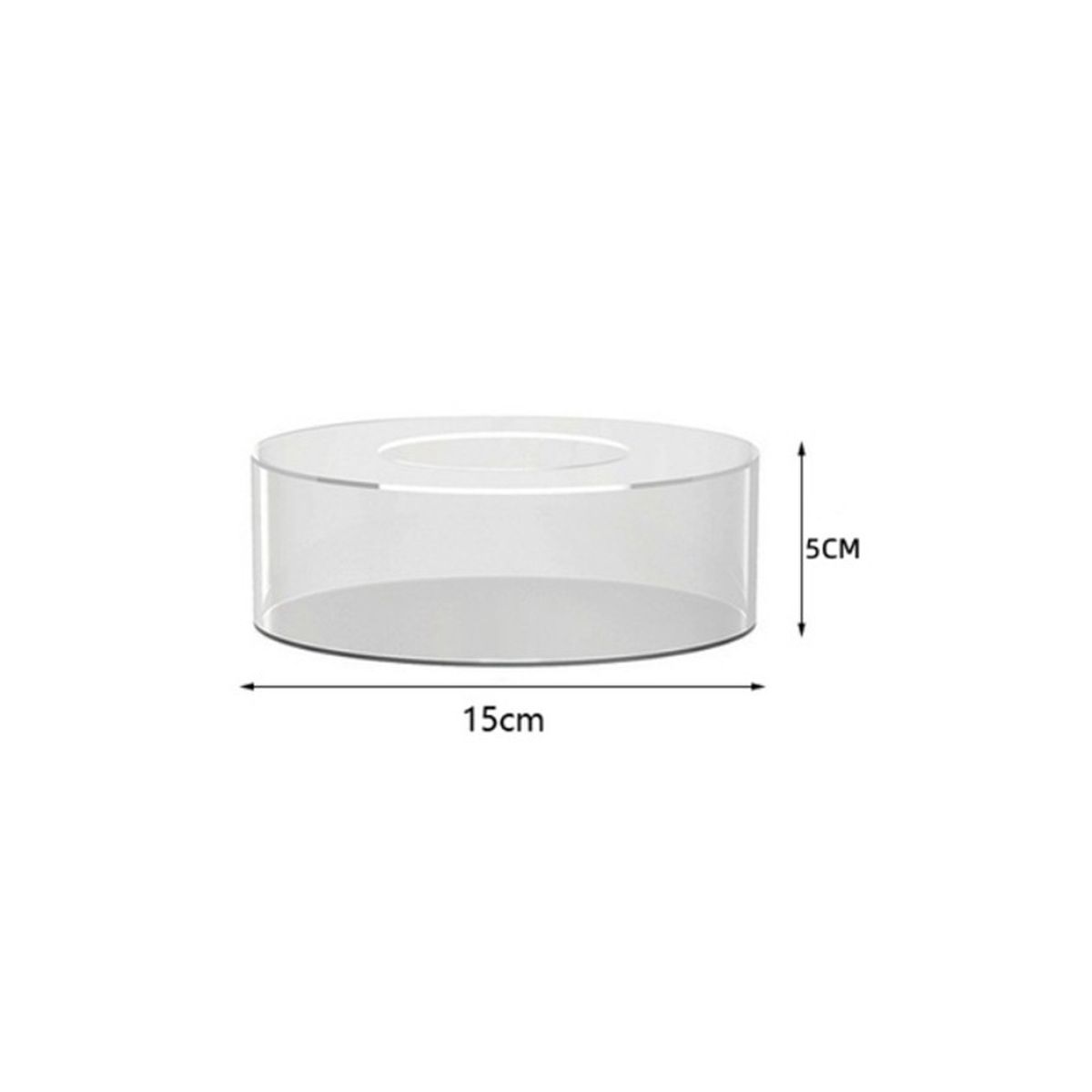 Acrylic Cake Display Board Round Cake Display Tray Round 15X15X5CM