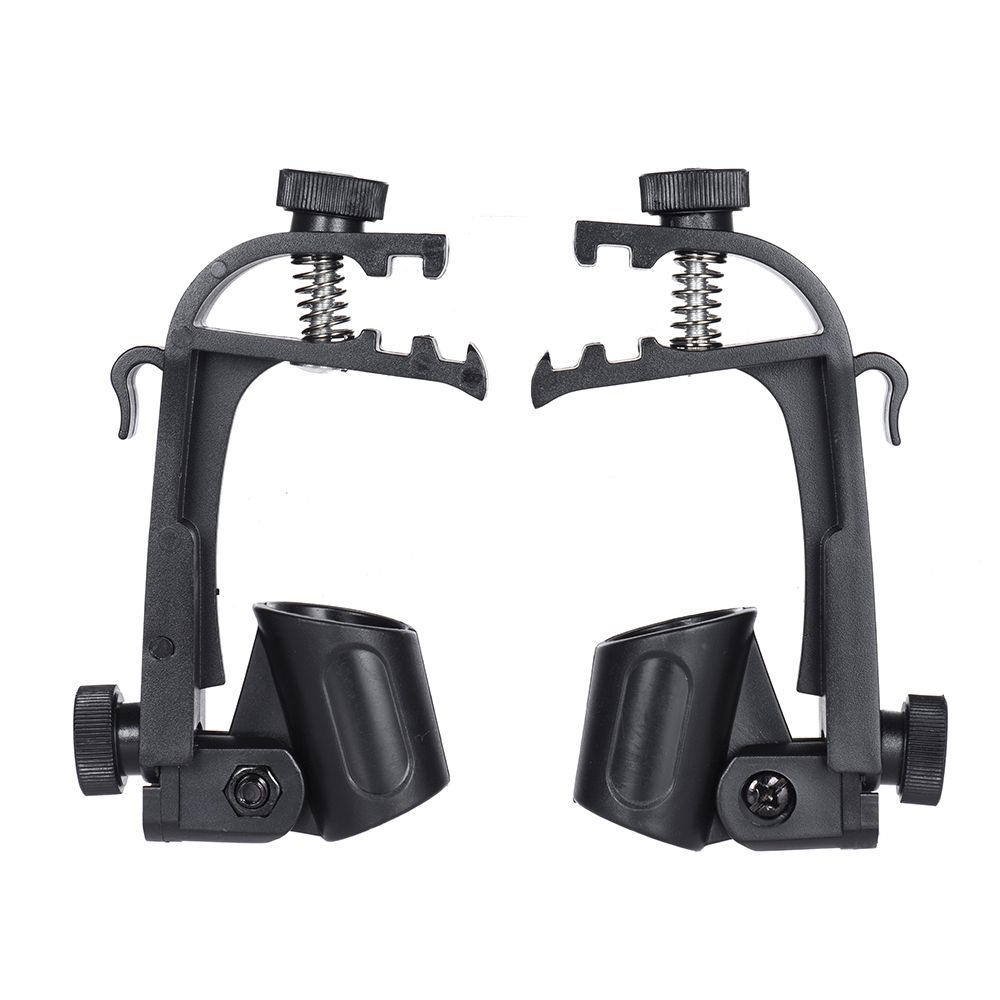 2pcs Clamp Clip On Drum Rim Microphone Mic Mount Holder