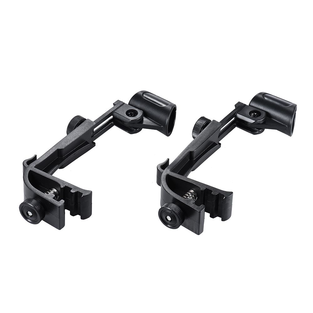 2pcs Clamp Clip On Drum Rim Microphone Mic Mount Holder