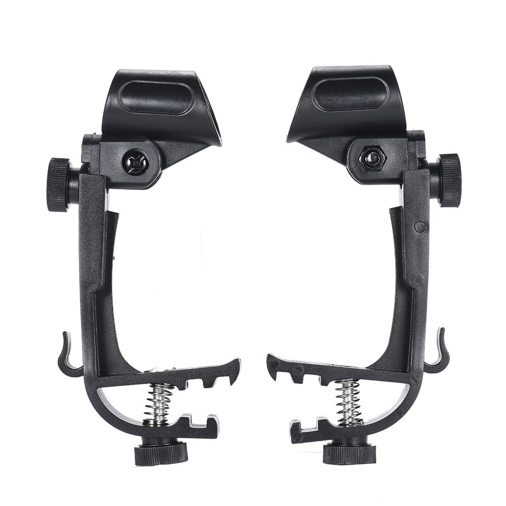2pcs Clamp Clip On Drum Rim Microphone Mic Mount Holder