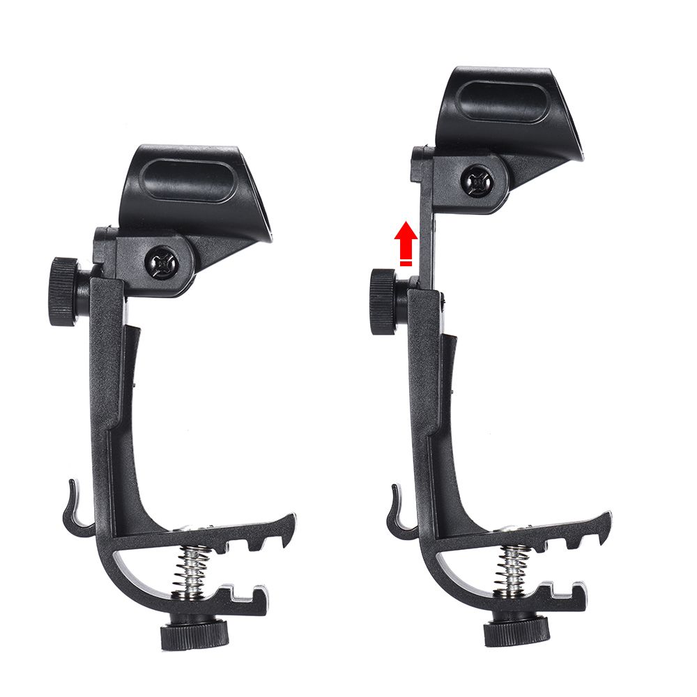 2pcs Clamp Clip On Drum Rim Microphone Mic Mount Holder