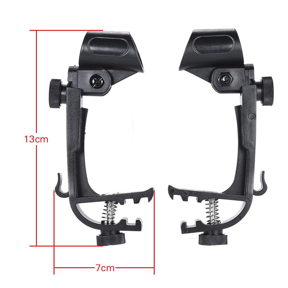 2pcs Clamp Clip On Drum Rim Microphone Mic Mount Holder