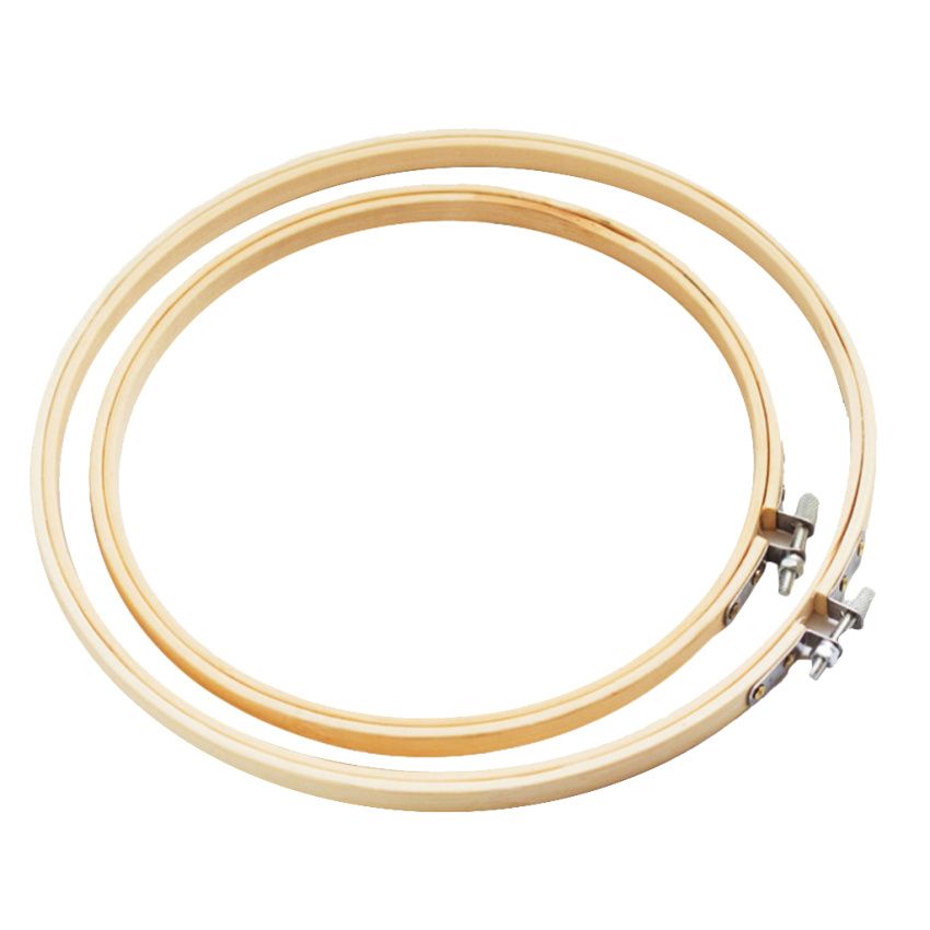 2Pcs/set Bamboo Hand Embroidery Stitch Hoop Frames 4 Inch,