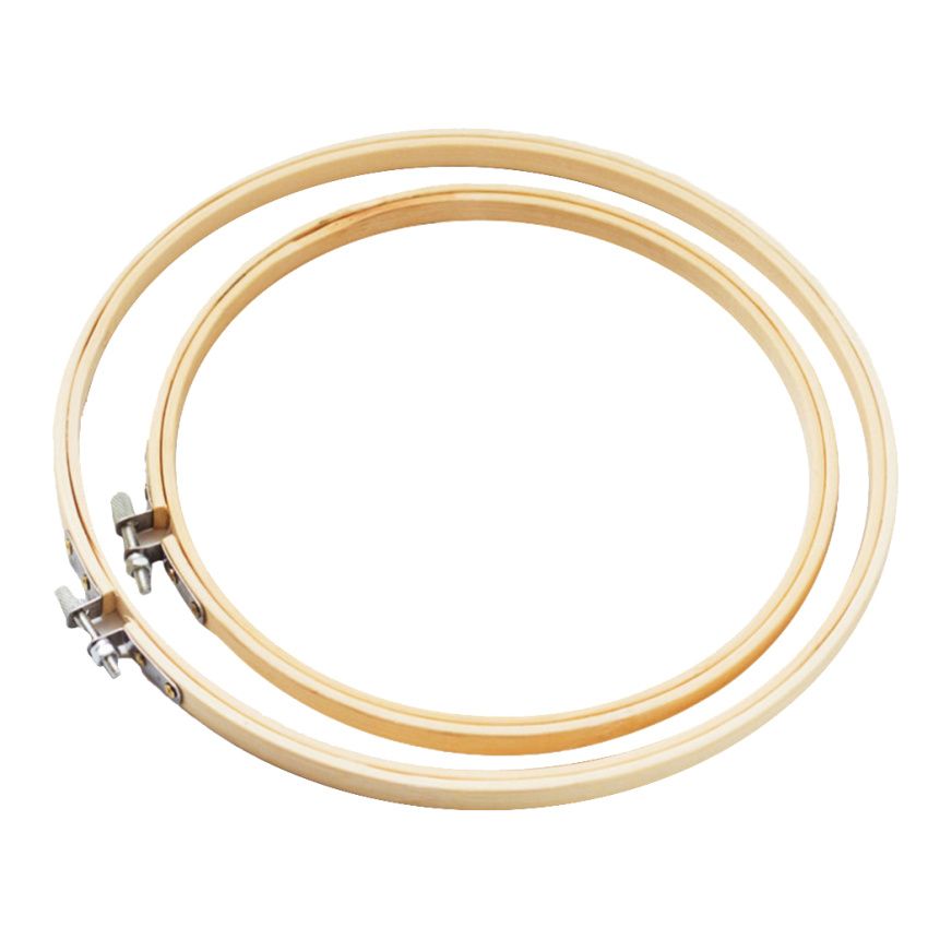 2Pcs/set Bamboo Hand Embroidery Stitch Hoop Frames 4 Inch,