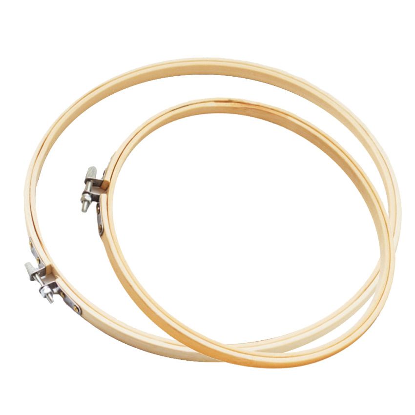 2Pcs/set Bamboo Hand Embroidery Stitch Hoop Frames 4 Inch,