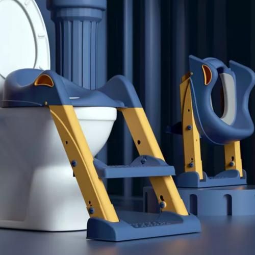Foldable Children's Toilet Training Ladder Seat For Potty