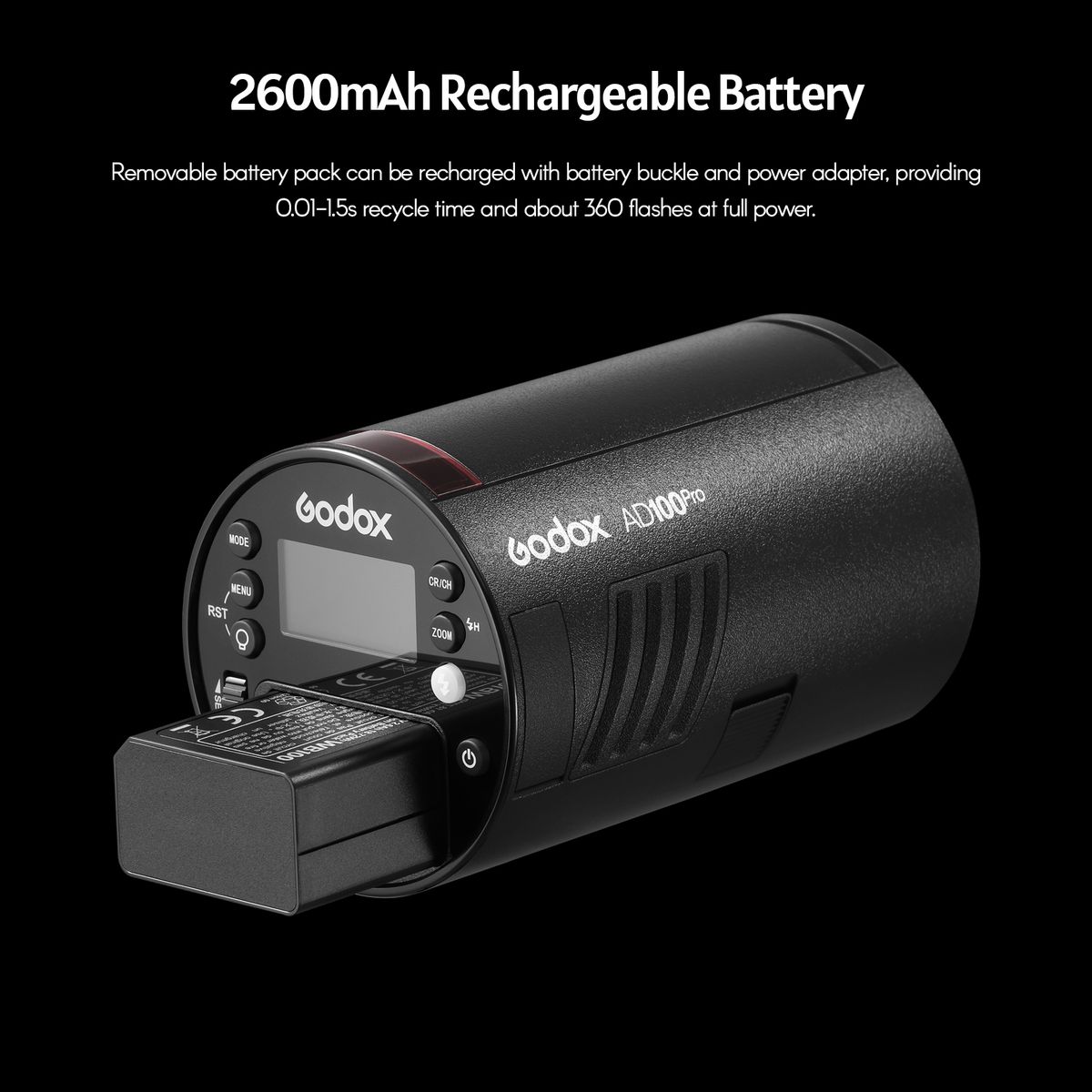 AD100Pro Pocket Studio Portrait Flash Light